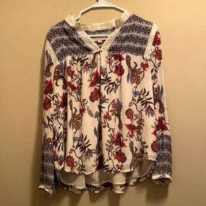 Floral loft blouse